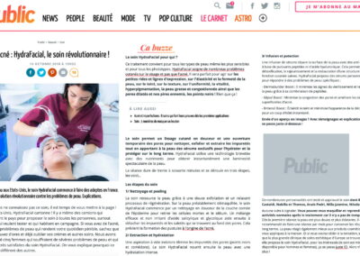 Article PUBLIC soin hydrafacial